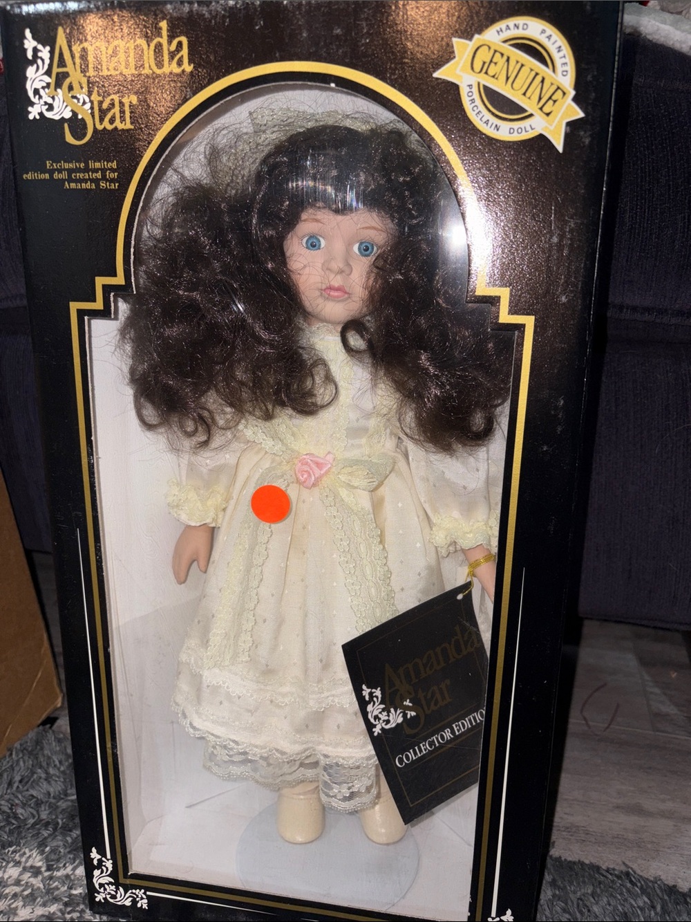 Cream Porcelain Collector Doll -